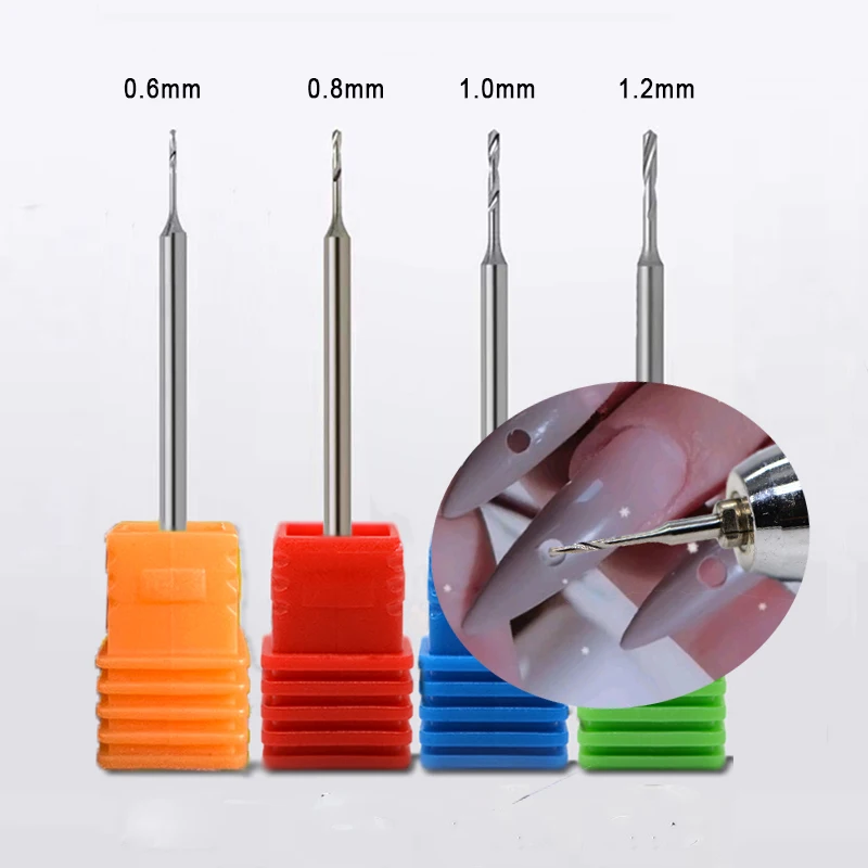 3/32'' Carbide Nail Drill Bits Rotate Electric Tungsten Steel Milling Cutter For Nail Drilling Install Manicure Drill