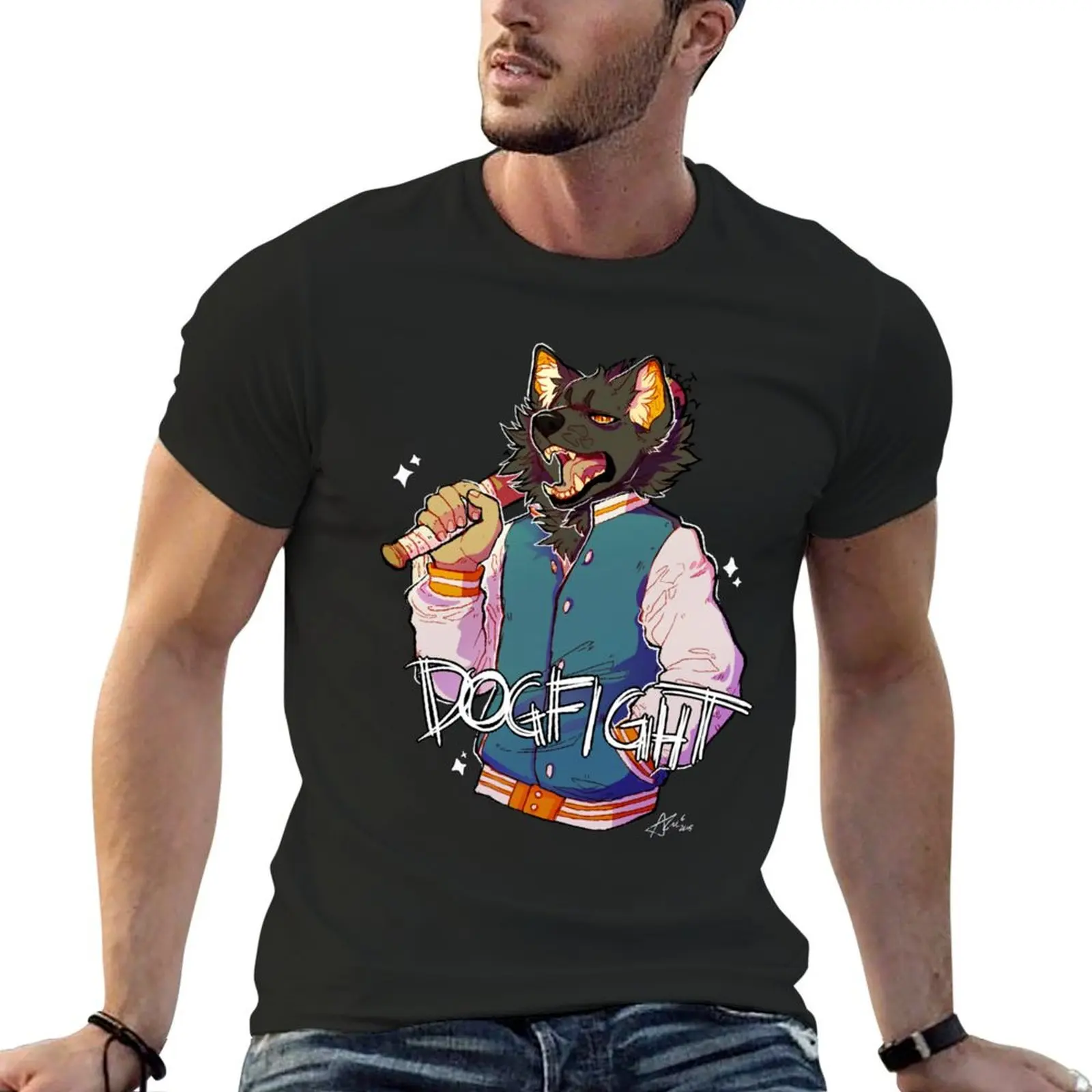 

D O G F I G H T T-Shirt plus sizes graphic t shirt vintage shirts graphic tees sublime T-shirts for men cotton