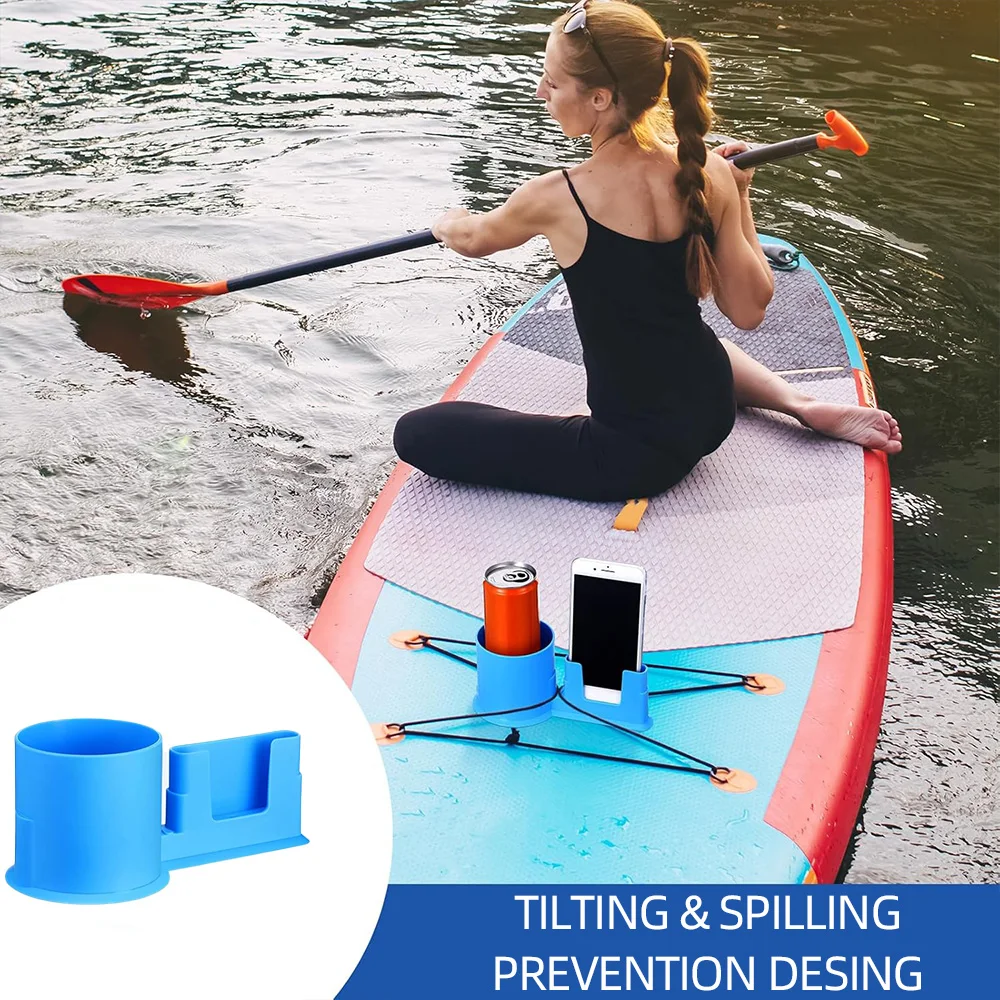 1pcs Multi-Functional Paddle Board Cup Holder PVC Creative Kayak Drink Holder Kayak Cup Holders Water Sport Accessories