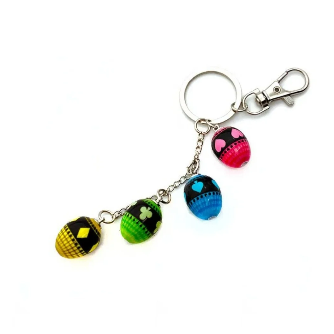 Anime Shugo Chara Charm Eggs  Amulet Miki Ran Suu Dia  Cosplay Keychain Kawaii Bag Pendant Ornament Props