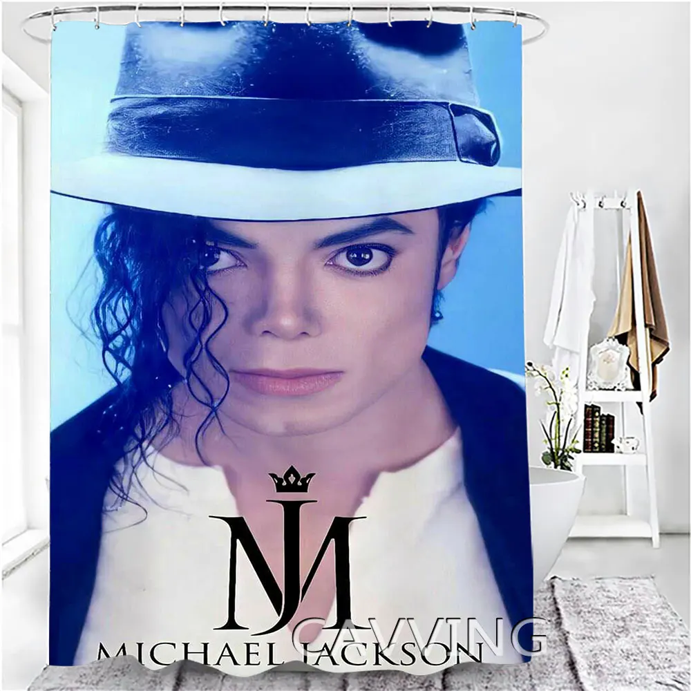 Michael Jackson  3D Printed  Shower Curtains Waterproof Bathroom Curtain Anti-slip Bath Mat Set Toilet Rugs Carpets   F02