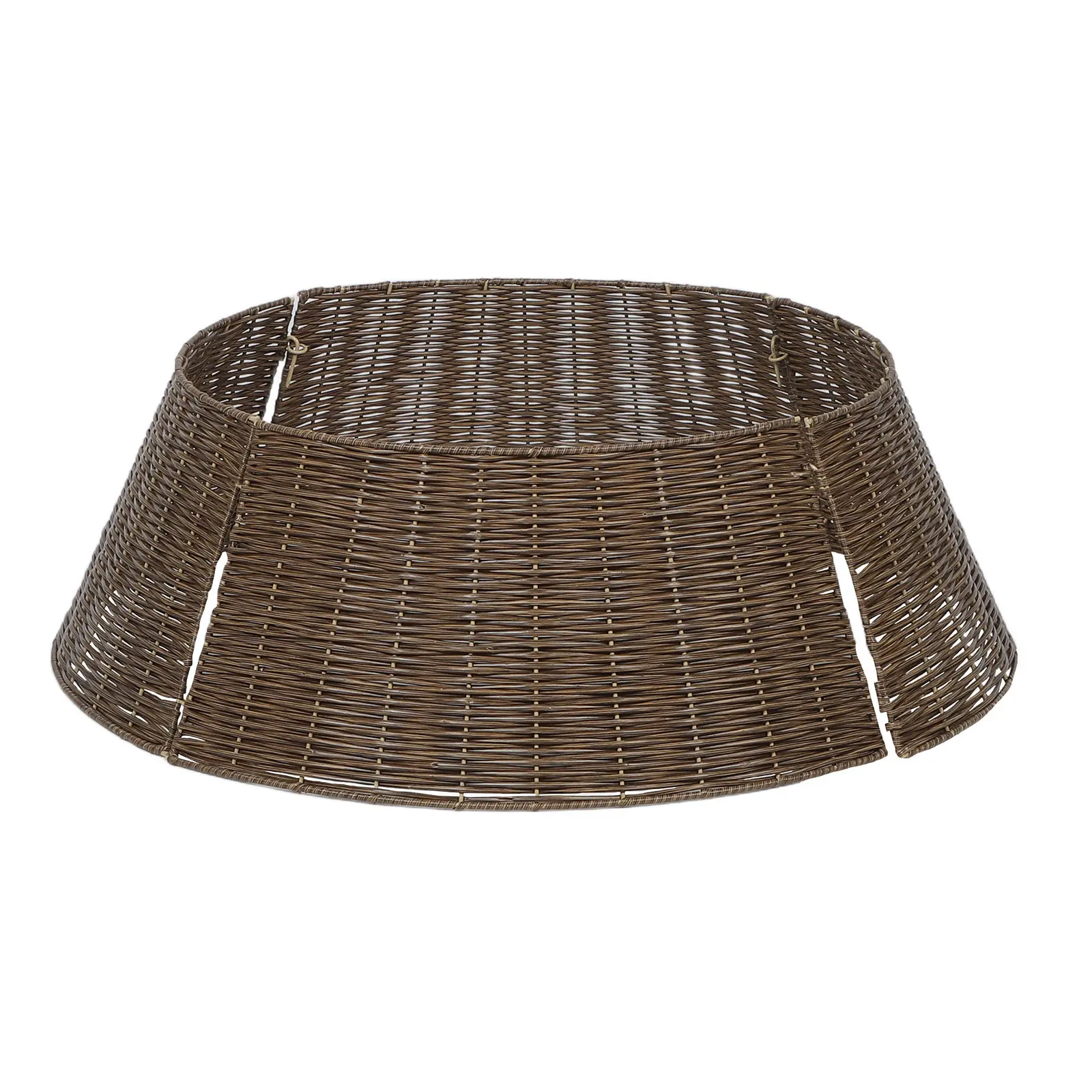 

Rustic Handwoven Christmas Tree Collar 65Cm Basket Skirt Tree Base Cover Stand Concealer Holiday Decorations Farmhouse Style