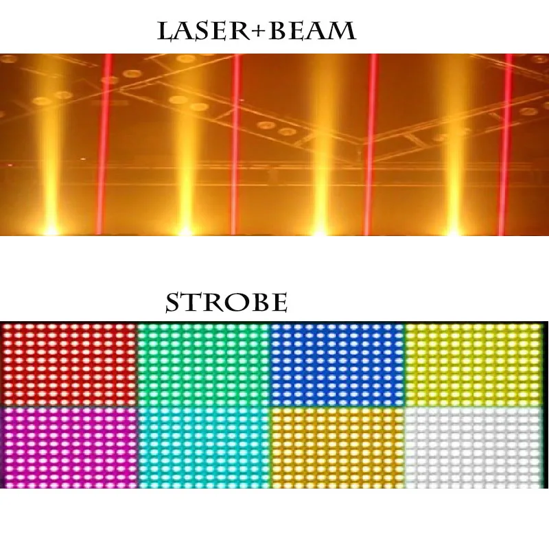 2024 The Latest Two-sided Endless 3-in-1 Laser Dot-Matrix Trobe For Disco Dj Nightculb Best Effect