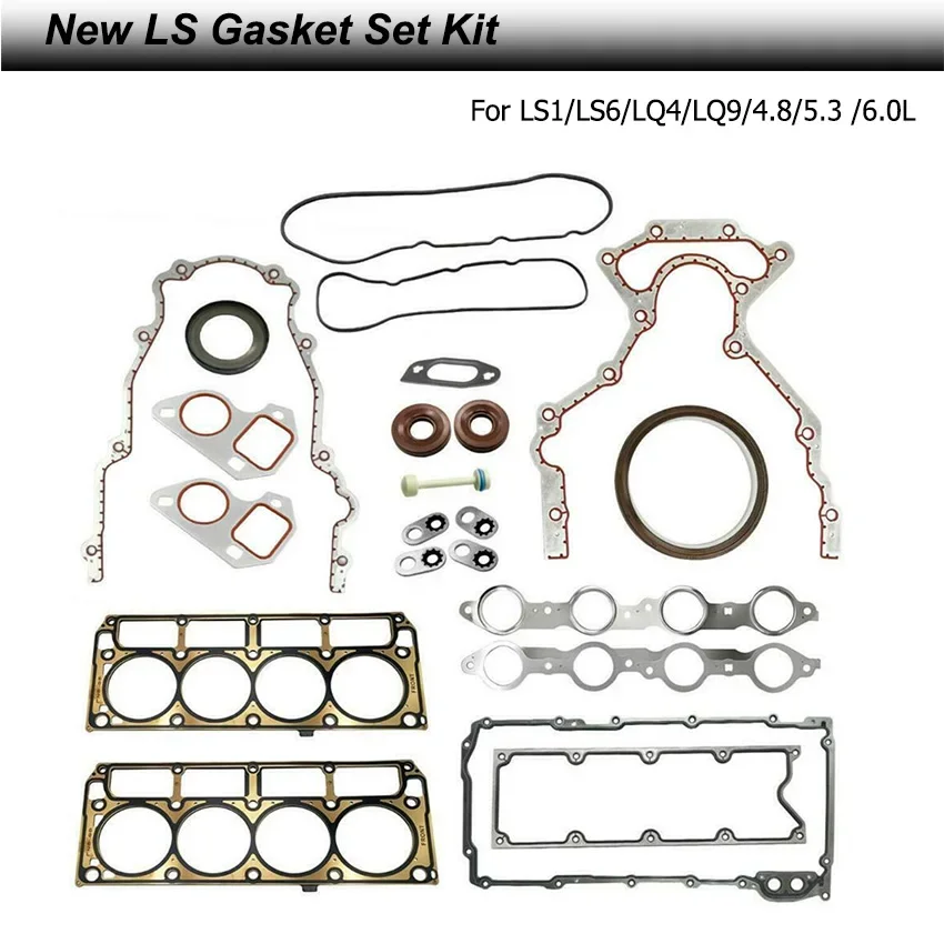 New LS Engine Conversion Gasket Set Kit For LS1/LS6/LQ4/LQ9/4.8/5.3 /6.0L Replace BTR73450 Gasket Set Kit