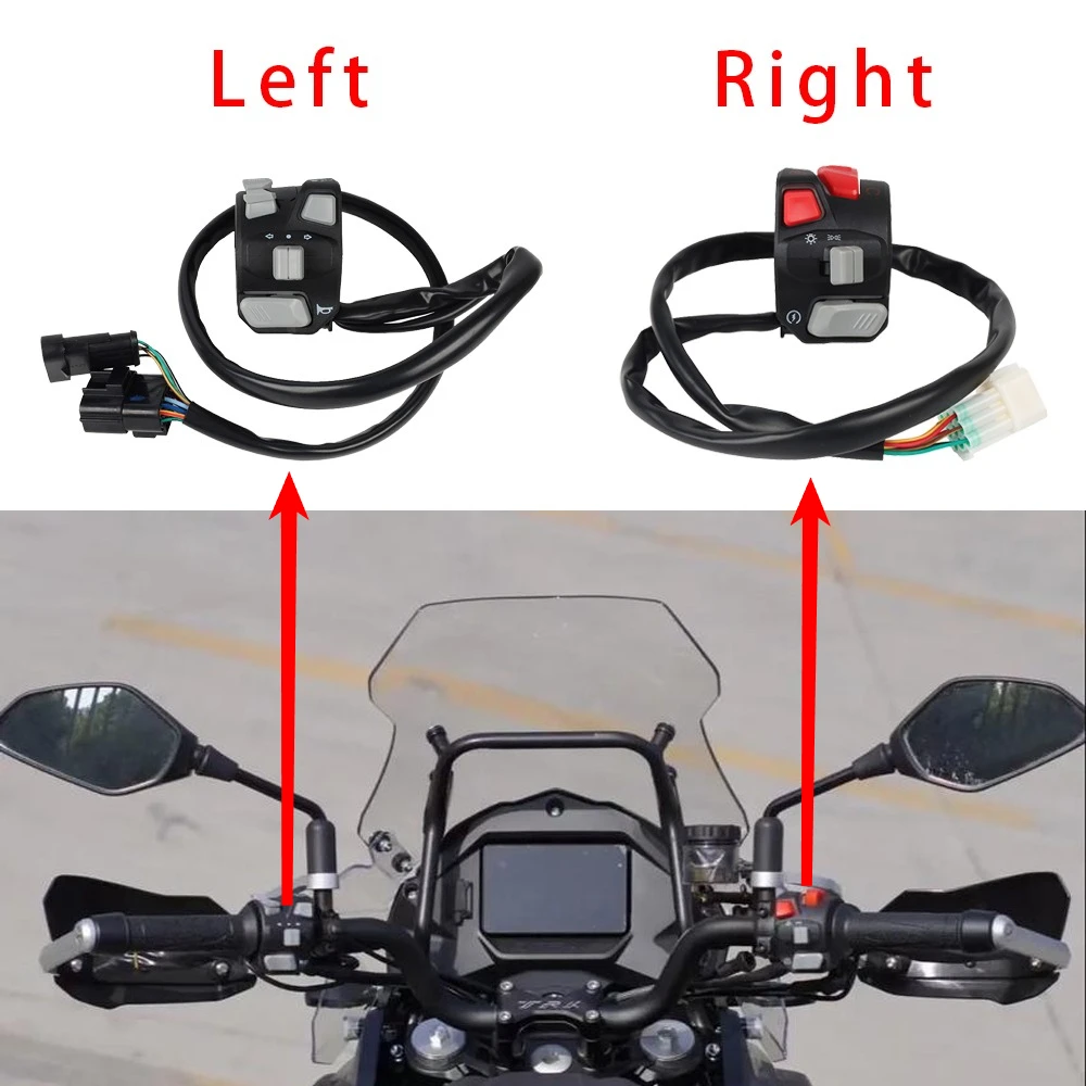 For Benelli TRK552X TRK702X TRK552 TRK702 2024 TRK 552 702 552X 702X Handlebar Button Turn Signal Start Controller Switch Parts