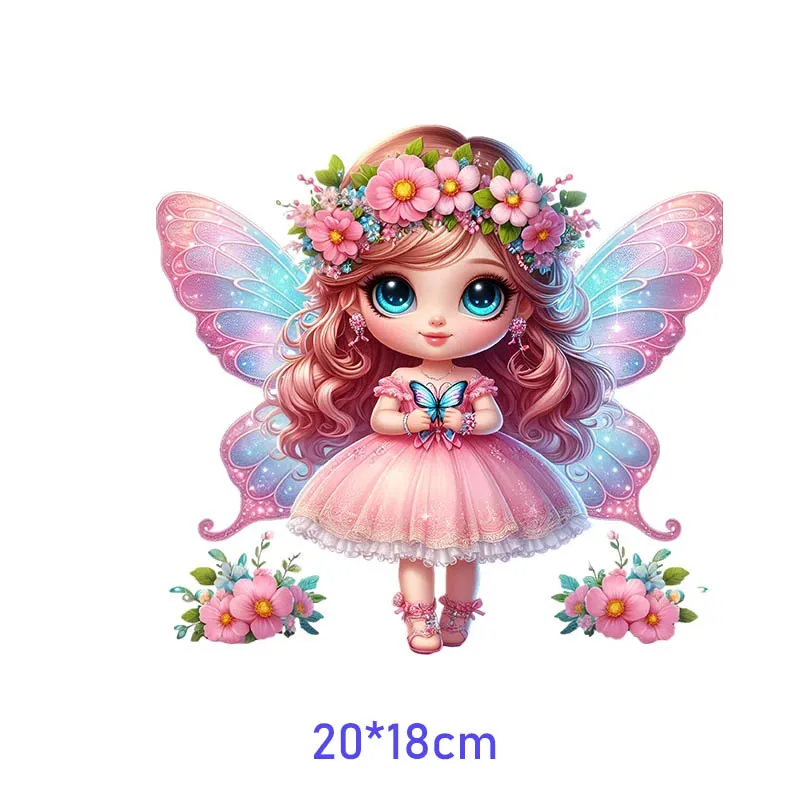 Cute little elf Iron on transfer for Children clothing Happy Unicorn dtf transfers ready to press Heat Transfer Printing