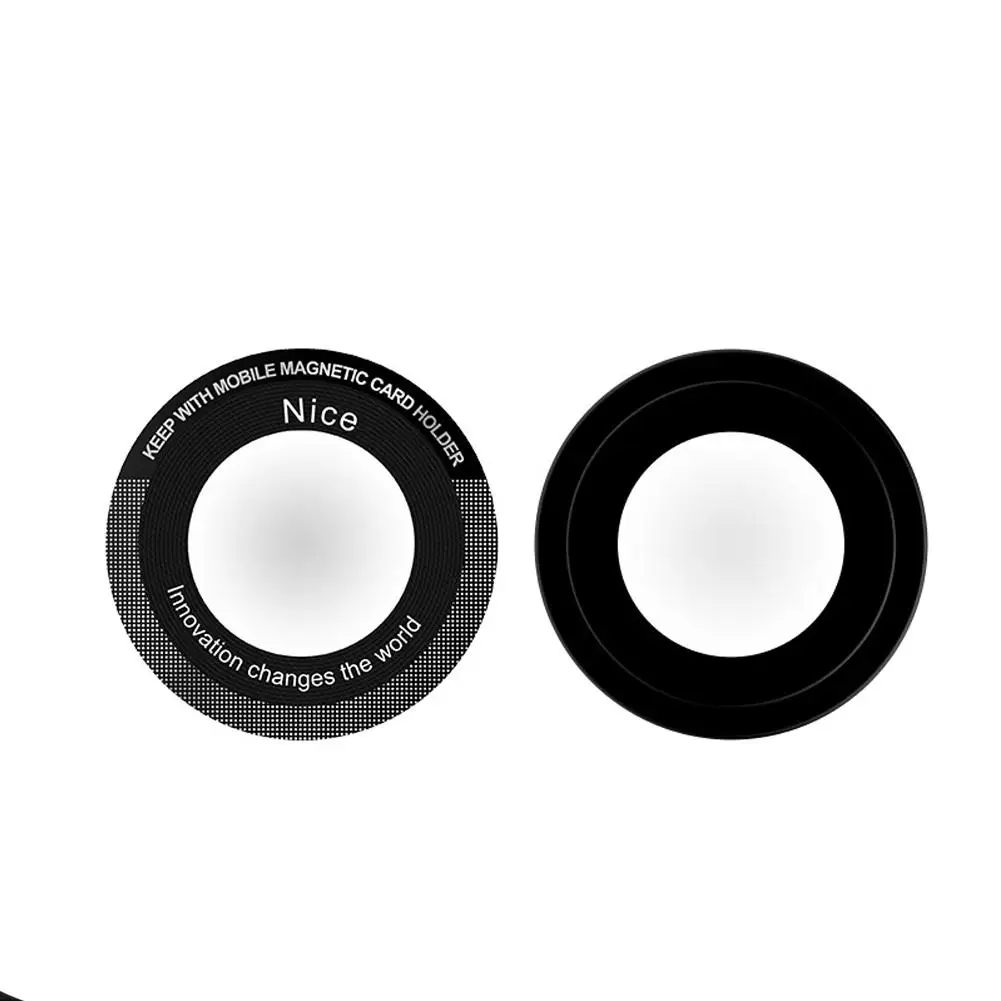 Wireless Charging Magnetic Sheet For Black Laser Engraved Electrophoretic Phone Holder Patch Mobile Phone Holder R9p3