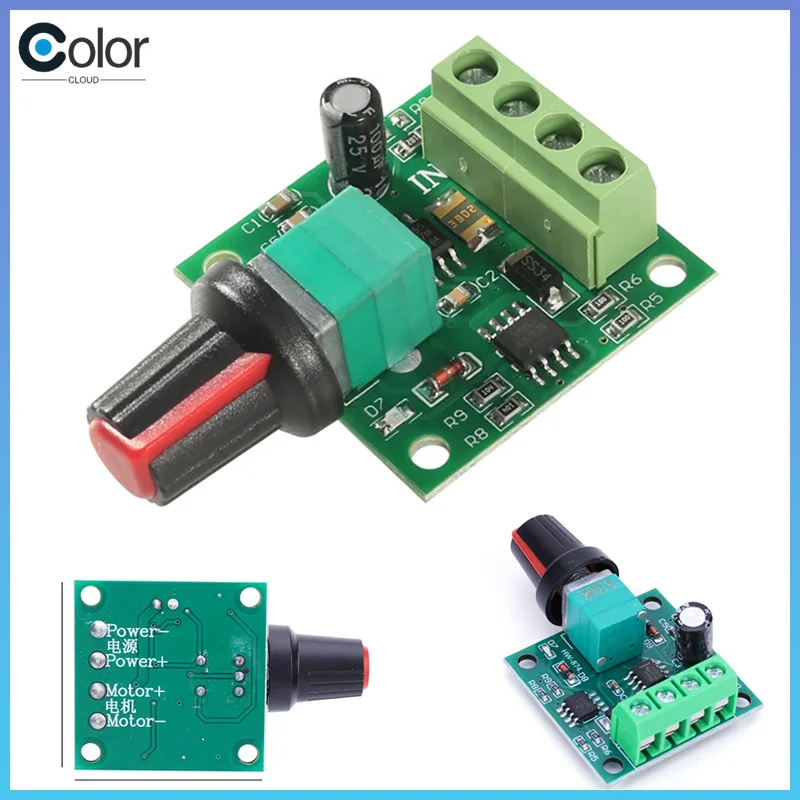 Generic Pwm Dc Motor Speed Controller 1803bk 1.8v 3v 5v 6v 12v 2a Speed Switch With Switch Function For Small Dc Motor Control