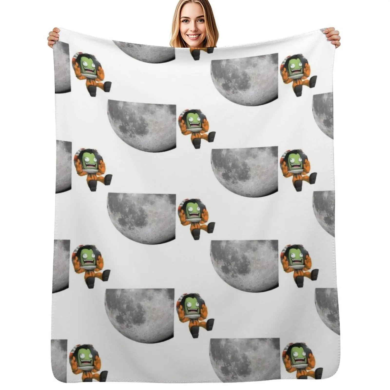 Kerbal Spacecraft program , Falling and Crash , Earth Throw Blanket Thin sofa bed Furry Beautifuls Polar Designers Blankets