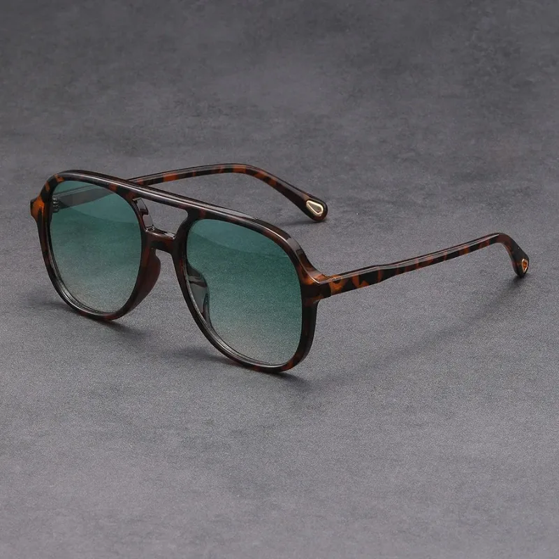 Fashion Double Beam Square Sunglasses Women Luxury Brand Designer Glasses Retro Rectangle Sun Glass Vintage Eyewear Female