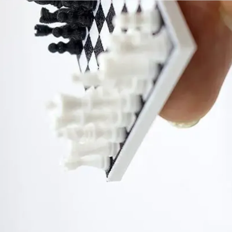 

1 Set 1: 12 Dollhouse Mini Simulation International Chess Model For Children Miniature Chessboard Life Scene Decoration