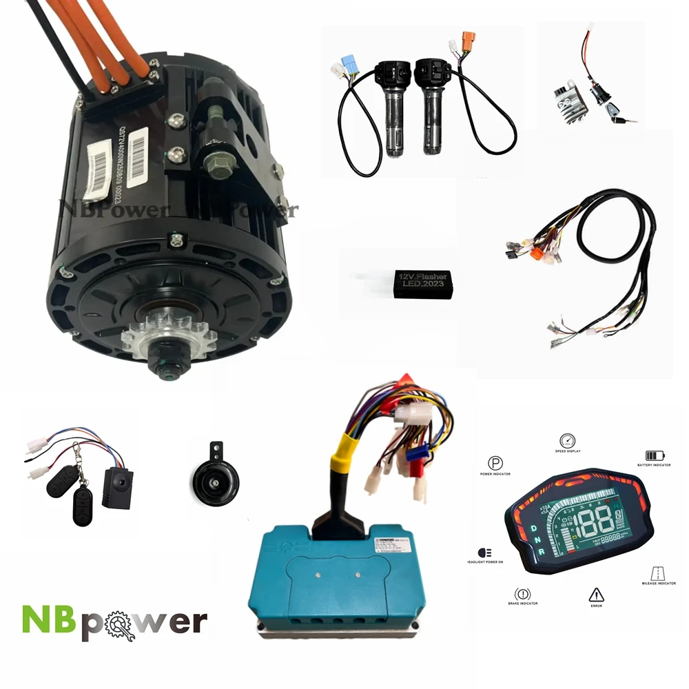 

Американский запас QS138, 90 часов, 4000 Вт, электропривод со средним приводом, полный комплект с контроллером ND72680, дисплей DKD для мопедов, электровелосипедов