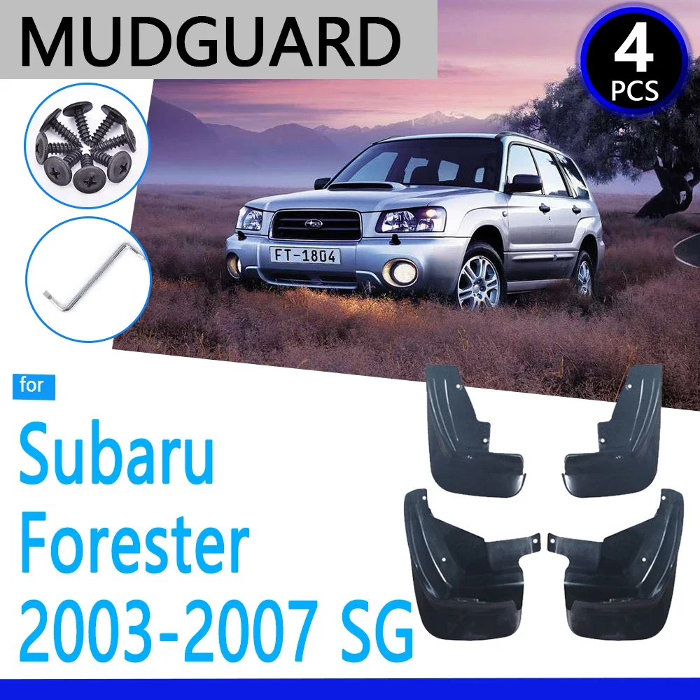 

Mudguards fit for Subaru Forester SG 2003~2007 2004 2005 2006 Car Accessories Mudflap Fender Auto Replacement Parts