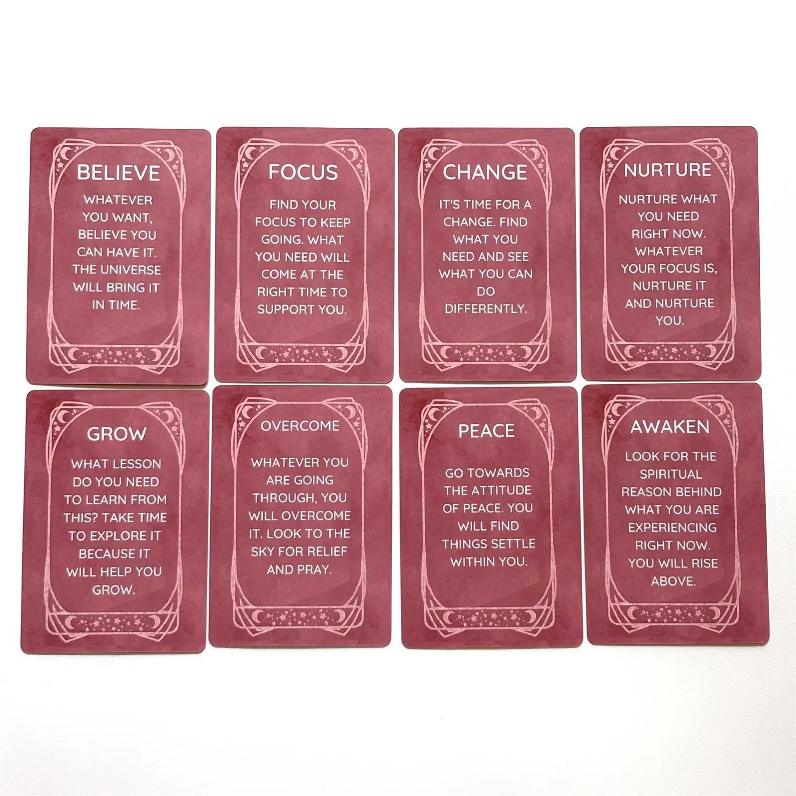 Daily Recommendation Oracle Cards 10.4*7.3cm - 45 Card Celestial Affirmation Deck for Spiritual Guidance & Mindfulness