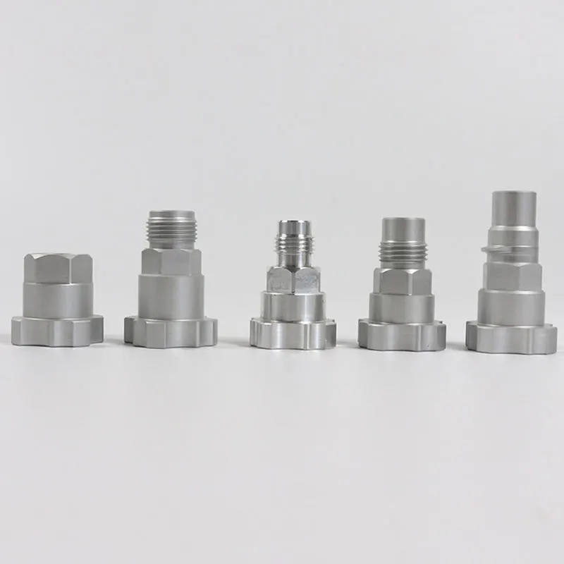 Aluminum Alloy Spray Gun Connector PPS Adapter Spray Gun Cup adapter Disposable Measuring Cup Suitable For SATA Devilbiss Iwata