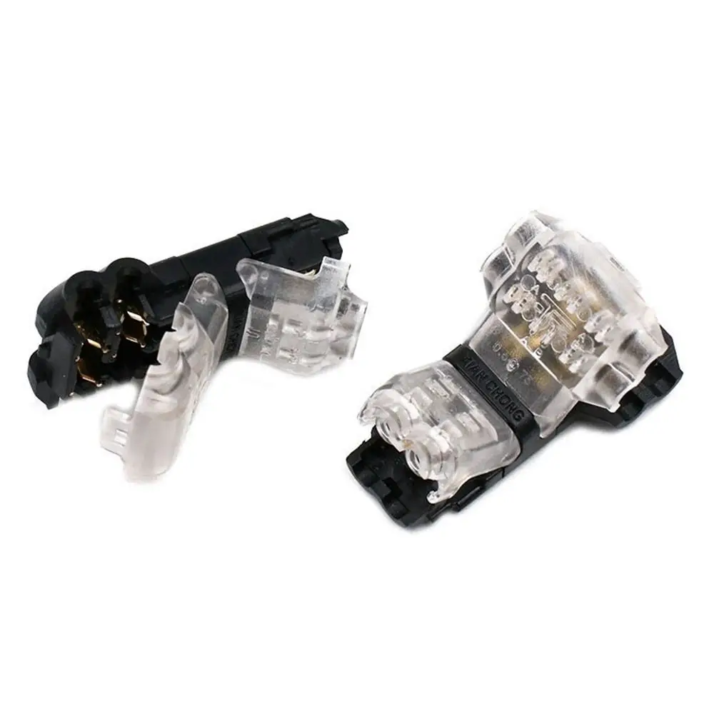 

Compact Universal Pluggable With Lever T Shape Cable Clamp Wire Wiring Connector Conductor Terminal Block Stripping Connector