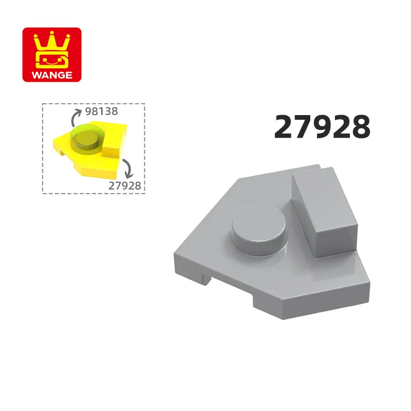 

Wange 27928 100g/215pcs 2x2 Angled with Center Stud Building Blocks Moc Classic Accessories Compatible Bricks Toys Children Gift
