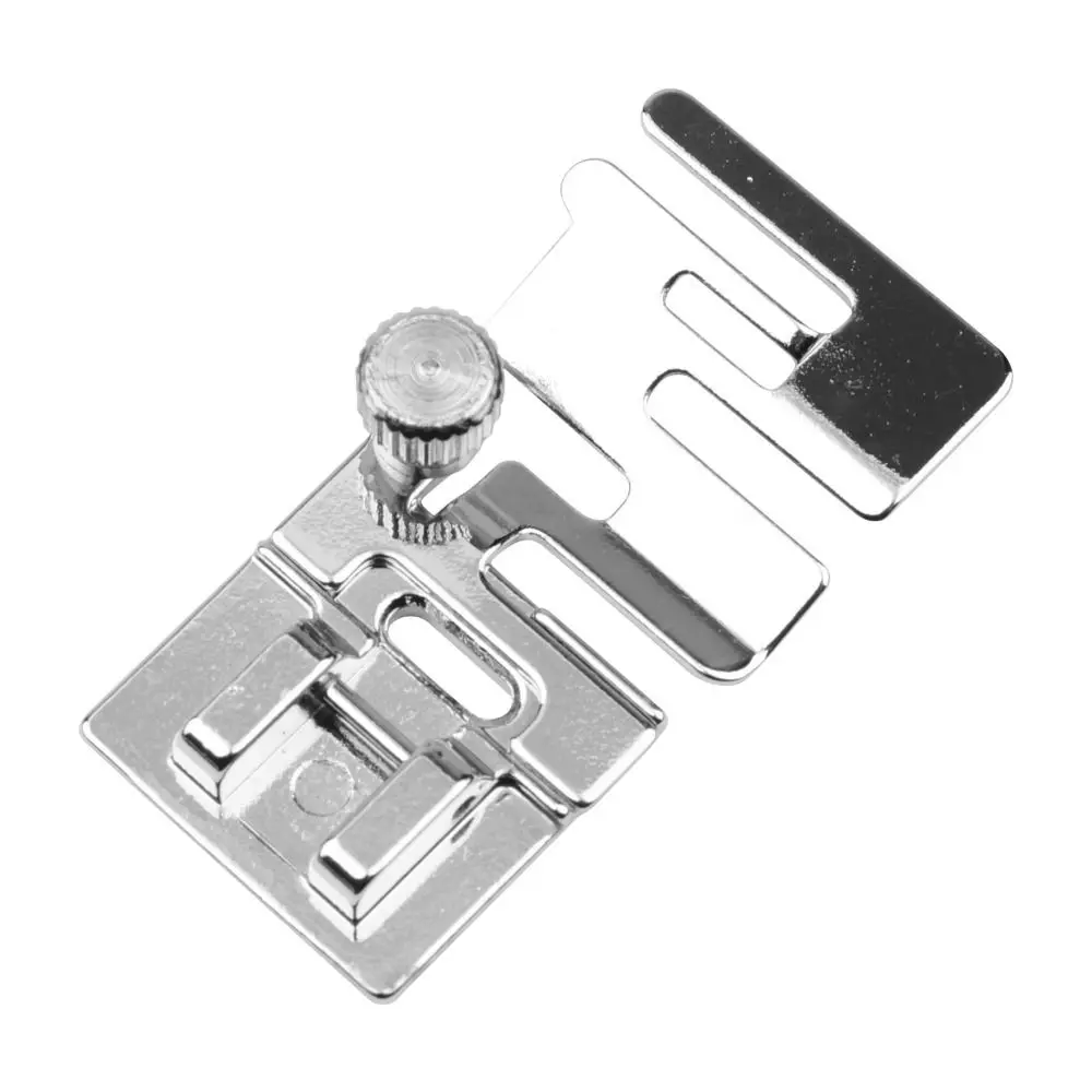 Quick Rolled Hem Feet Alloy Steel DIY Crafts Elastic Band Foot Silver Reusable Wide Rolled Hem Foot