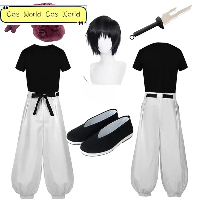 costume-de-cosplay-anime-fushiguro-toji-pour-adultes-unisexe-haut-a-manches-courtes-pantalon-uniforme-de-fete-d'halloween