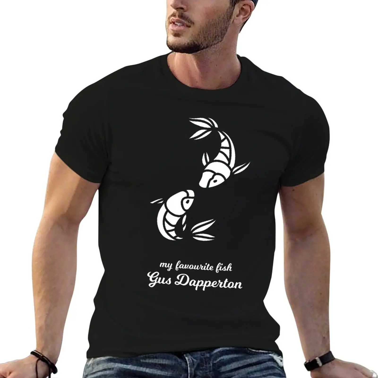 

gus dapperton fish T-Shirt cotton t shirt pack t shirt personalised t shirt man luxury T-shirt