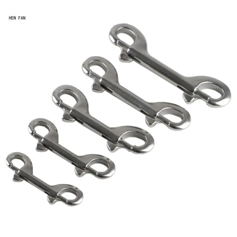 

Stainless Steel Double Ended Bolts Diving Hook Clip Quickly Link Carabiner M89D