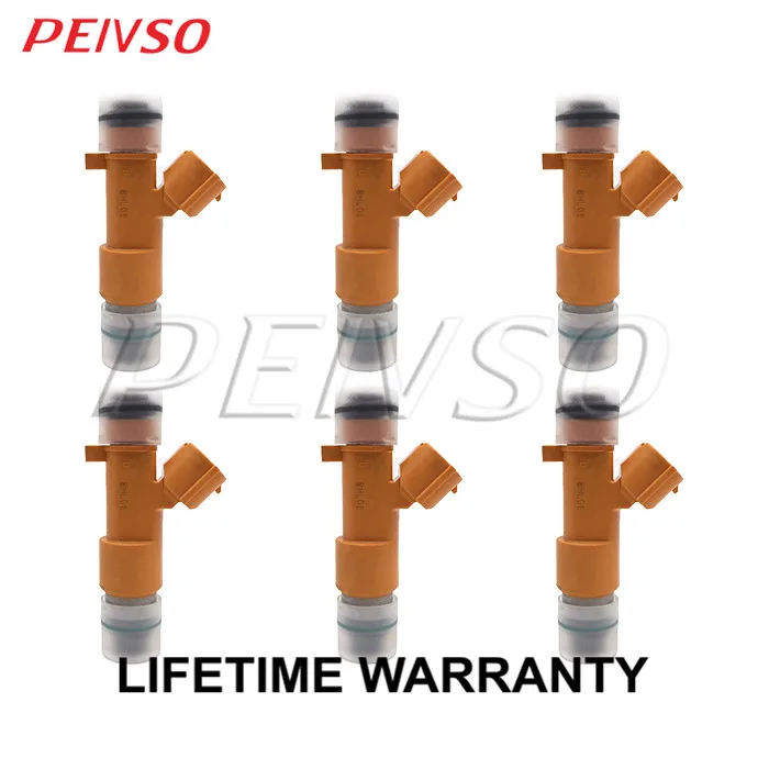 PEIVSO 6pcs 16600-EY00A FJ1016 Fuel Injector For INFINITI&NISSAN EX70 / FX70 / G37 / M37 / Q40 / Q50 / Q60 / Q70 / QX50 3.7L V6