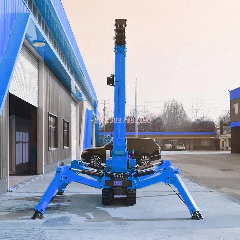 Hot Sale Hydraulic Spider Crane Machine Telescopic Boom Crane Car Lifting Platform Spider Crawler Crane with CE Certificate