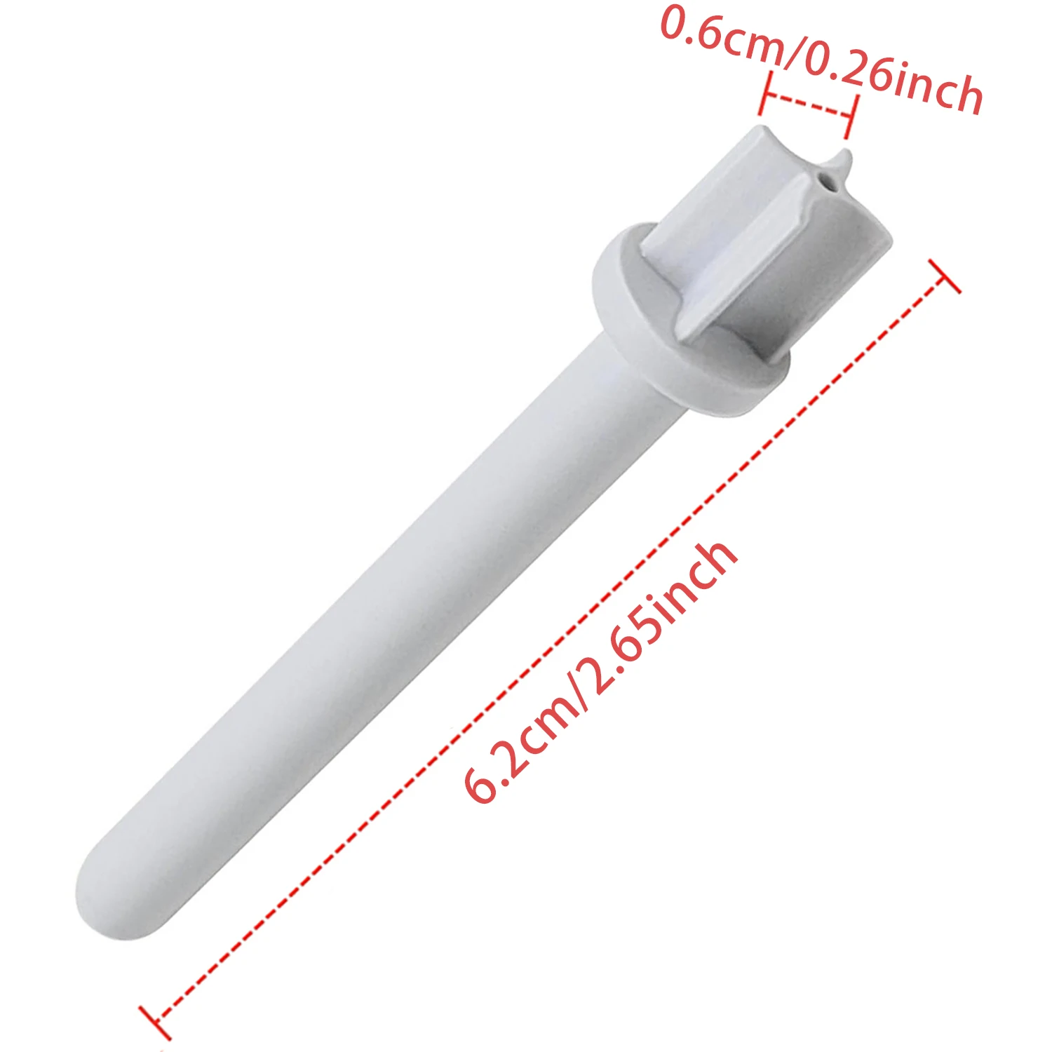 2PCS White Plastic Vertical Sewing Machine Spool Pin  for Janome Kenmore Elna Replacement Accessories Parts