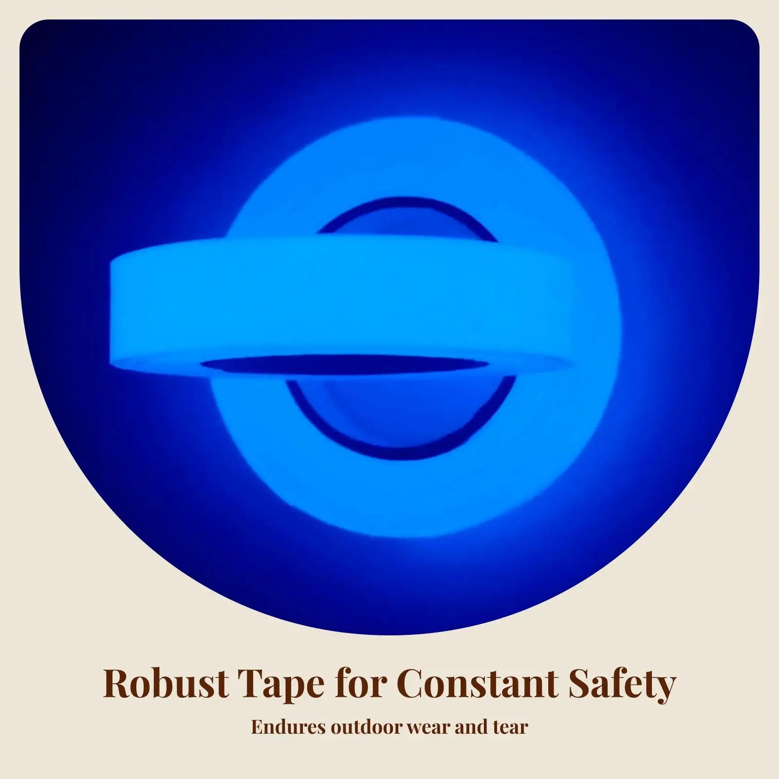 Waterproof Luminous Tape for Dark Hallway Safety Glow Adhesive Strip for Switch Plate and Table Edge Positioning