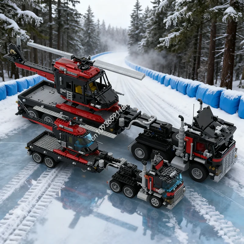 

4687 шт. MOC Whirl And Wheel Super Truck XL Полный радиоуправляемый рождественский подарок Модель игрушки Строительные блоки Сборка DIY Идея Дети