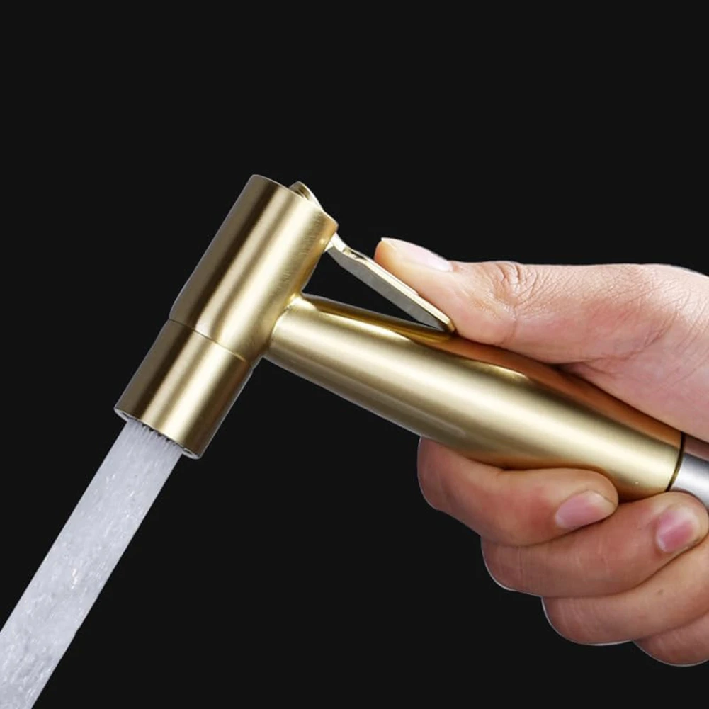 FAST-2Pcs Bidet Toilet Sprayer Stainless Steel Handheld Bidet Sprayer Bathroom Diaper Sprayer For Kitchen Toilet Cleaning