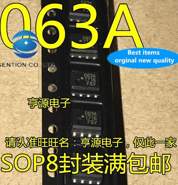 10pcs 100% orginal new in stock  Photocoupler HCPL-063A 63A 063A Optical Isolator Chip SOP8