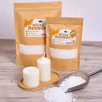 100g/200g/500g/1000g White Beeswax DIY Handmade Gift Pure Natural Granular Scented Candle Smokeless Wicks Material Making Tools