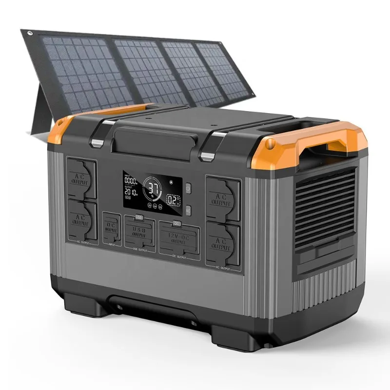 

[Hot Sale] Emergency Solar Generator Mobile Solar Energy Lithium LiFePo4 Battery 2000W 2400W Portable Power Station For Camping
