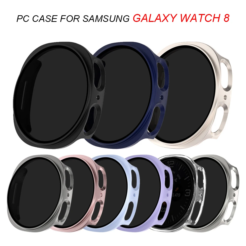 

Чехол для ПК Privacy для Samsung Galaxy Watch 8, чехол 40 мм, 44 мм, аксессуары, рамка, защитный жесткий бампер, Galaxy Watch 8, 44 40 мм