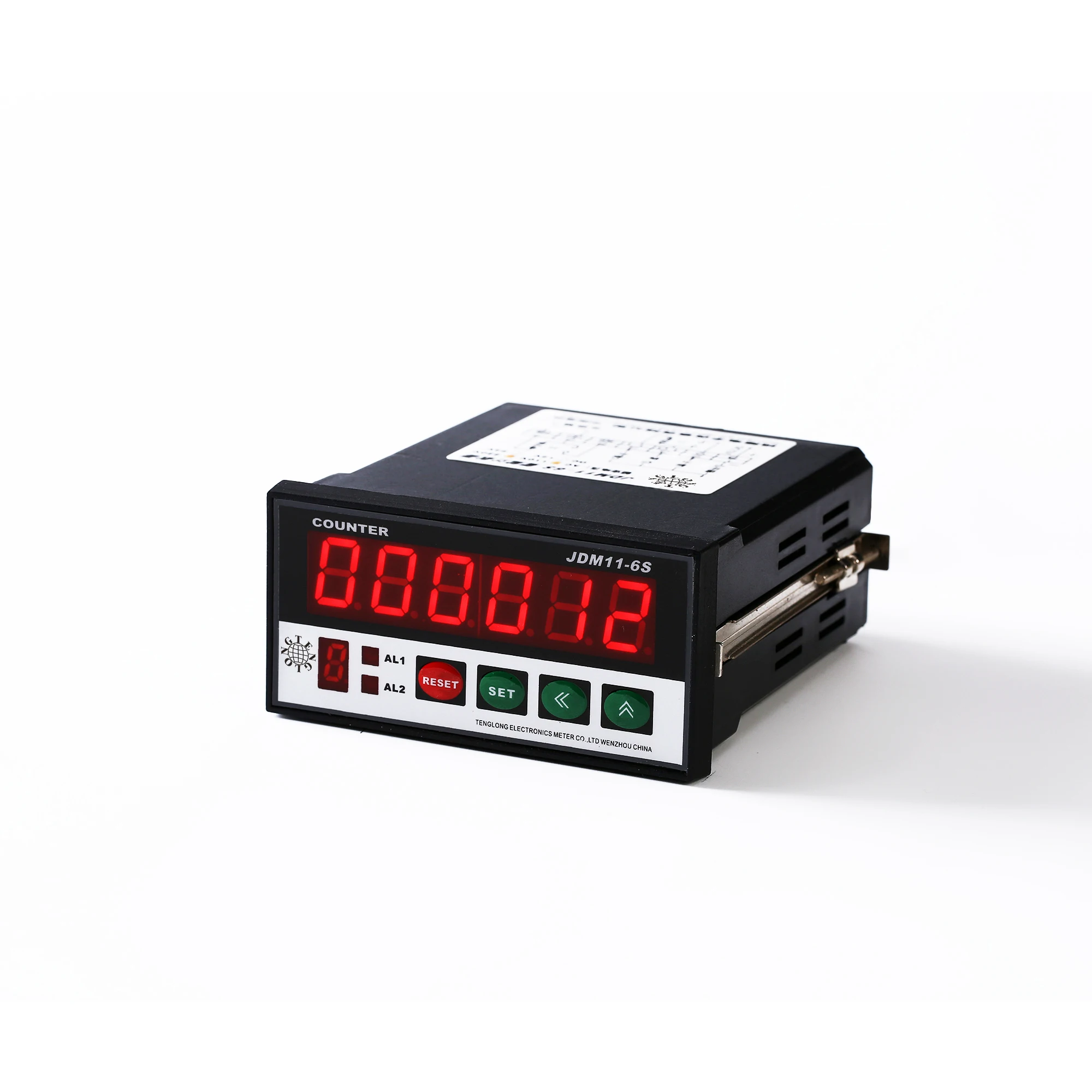 NGTENGLO 6 Digit Digital Programmable Counter Length Meter Yard with Rotary Encoder Measuring Wheel  Instrument