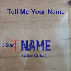 Custom 3D NAME Hot Transfer Sticker Personalized NAME customization Iron on Patch Letter thermal Transfer NAME