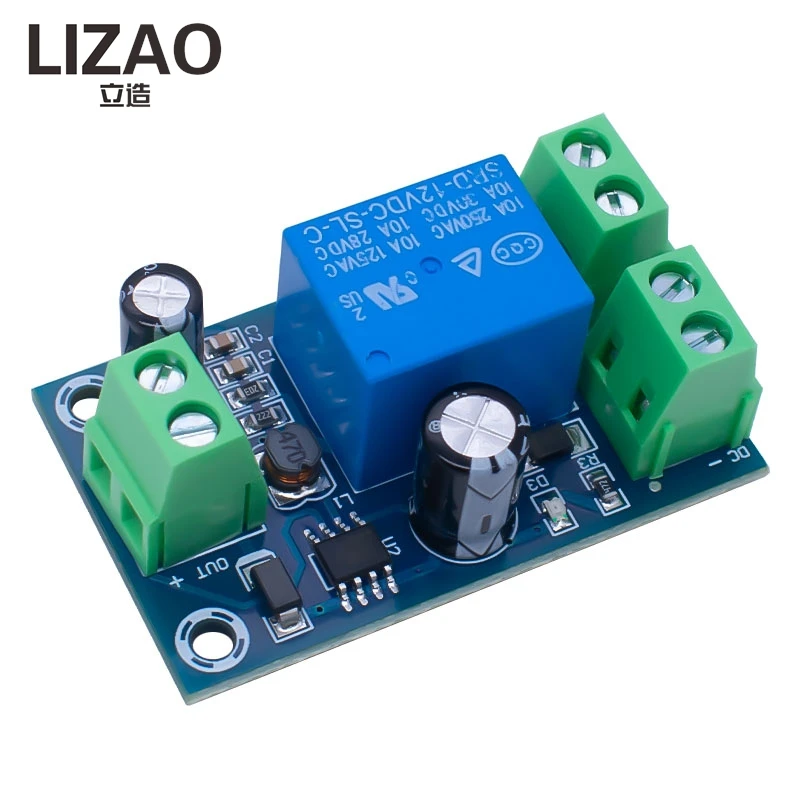 LIZAO 12V-48V Emergency Power Off Protection Control Board UPS Automatic Battery Power Switching Module