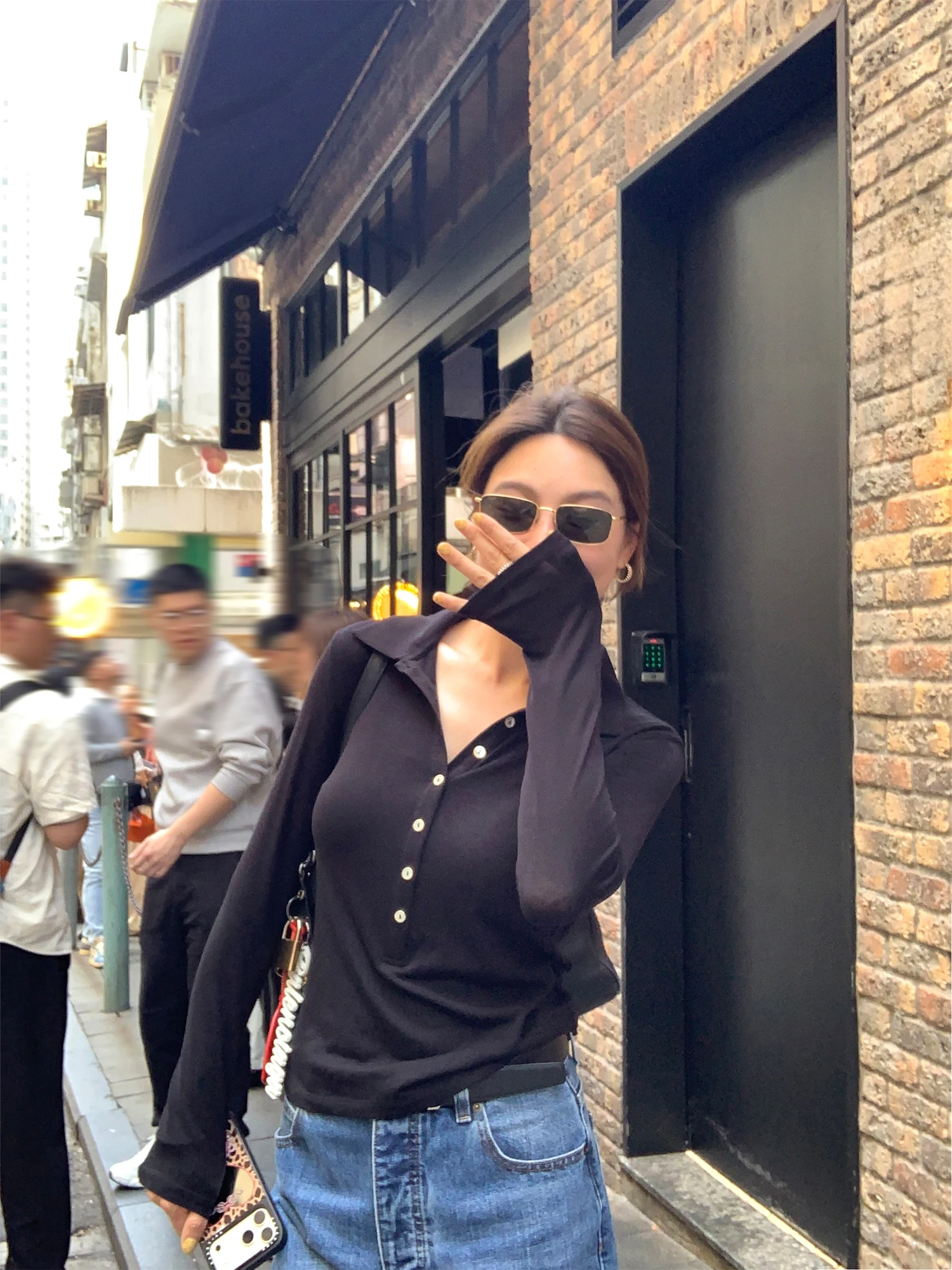 

Long Sleeve Women's Neck T-Shirt Elastic Wool Lyocell Fiber Casual Shoulder Level Spring Summer New Style Korean Style
