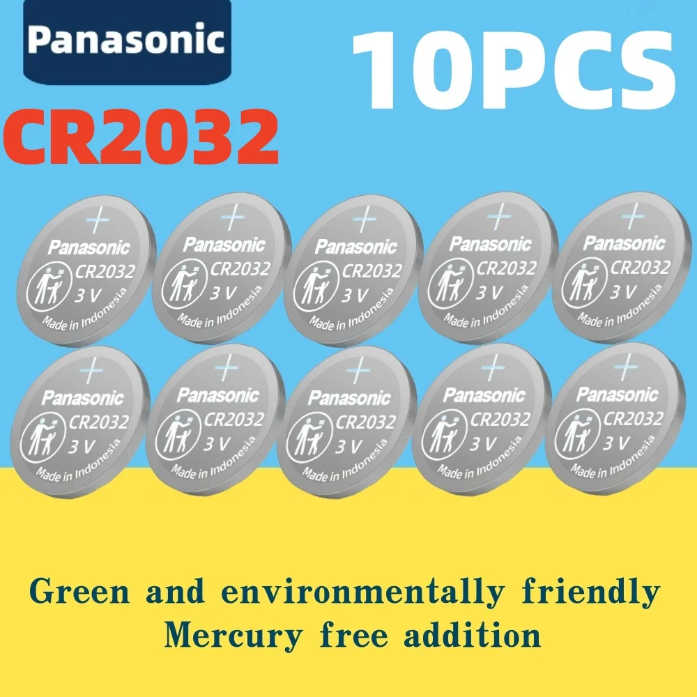 Panasonic 5-300PCS CR2032 CR 2032 3V Lithium Battery for Watch Calculator Clock Remote Control Toys Button Coins Cell image 3