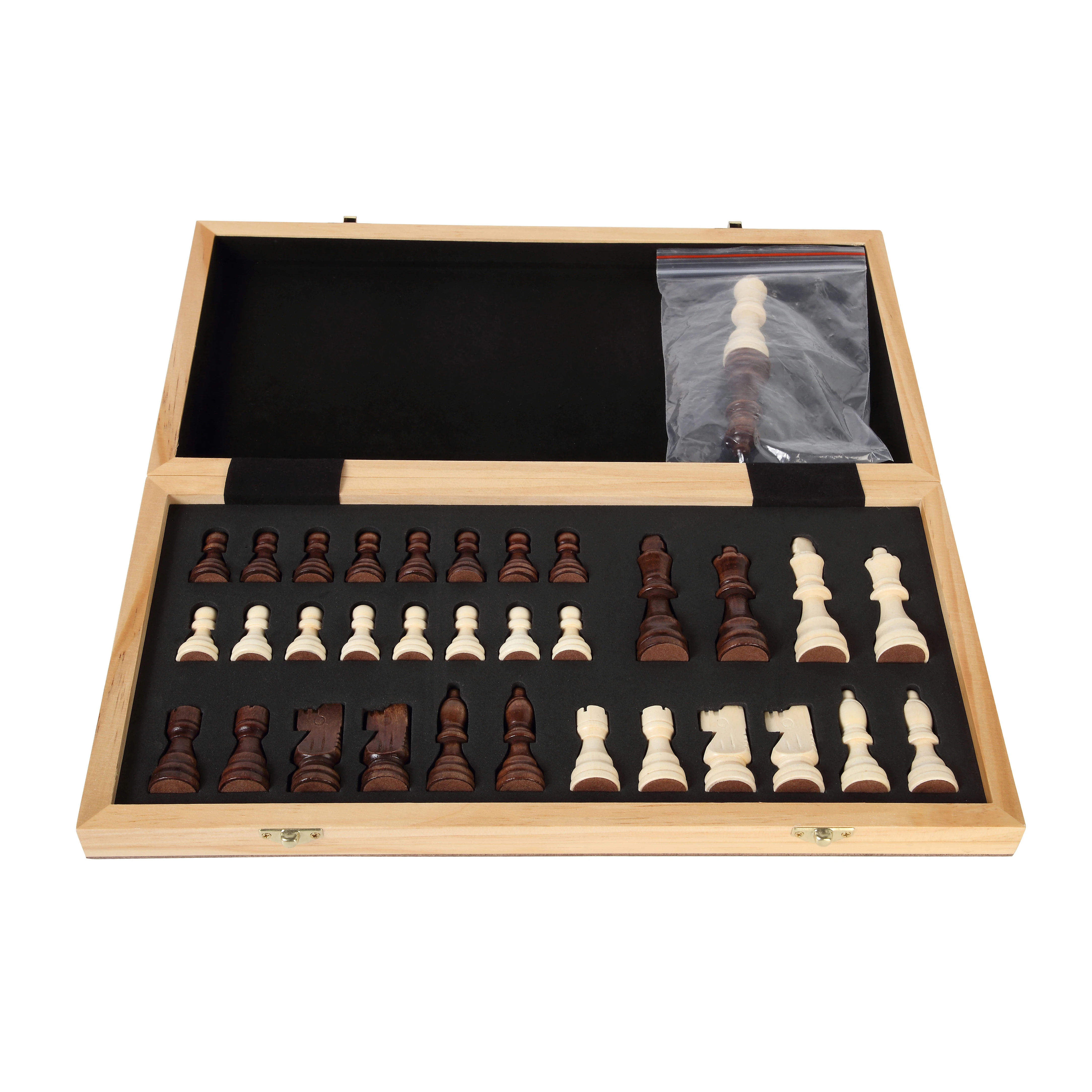 15 Inch Board Game Travel Portable Foldable Magnetic Wooden Chess Armory