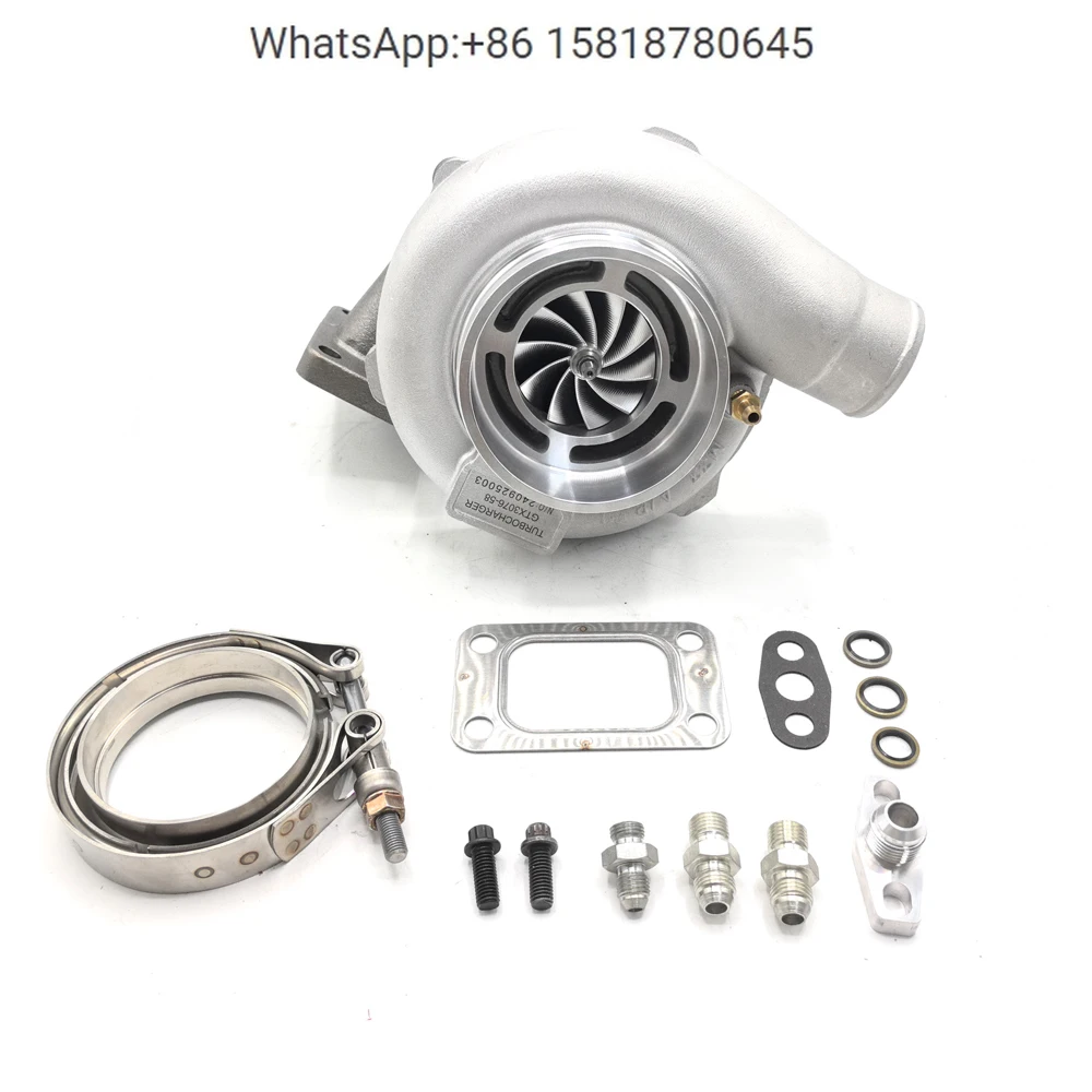 Floating bearing GEN2 anti surge GTX3076 steel billet compressor wheel turbocharging, up to 600 horsepower