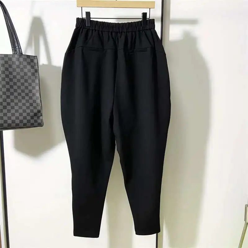 HKSH 2024 ฤดูใบไม้ผลิฤดูใบไม้ร่วงใหม่ผู้ชาย Dark Niche Design กว้างด้านบนแคบด้านล่างสบายๆกางเกง Hip Hop Stripe Chic กางเกง HK2424