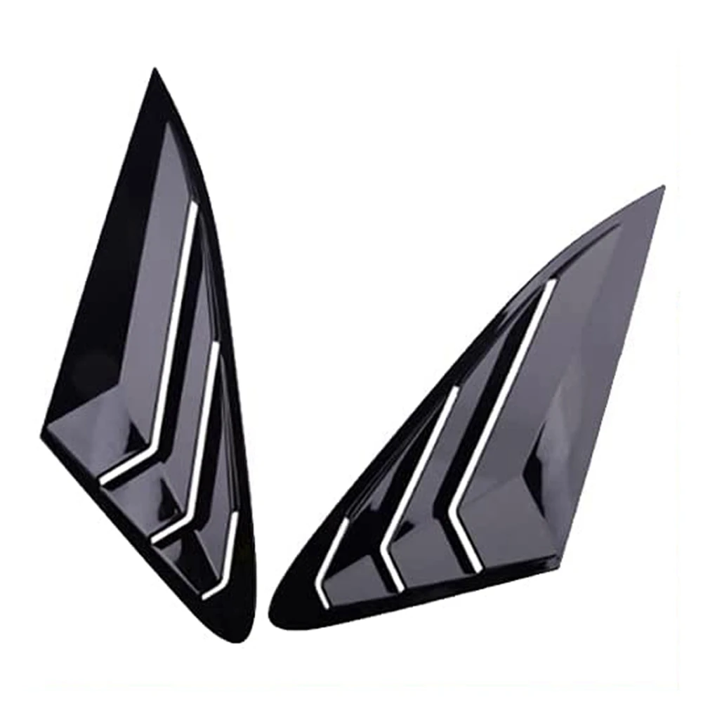 

2PCS for KIA K5 2020 2021 2022 Black Rear Side Window Louvers Air Vent Scoop Shades Cover Decor Trim