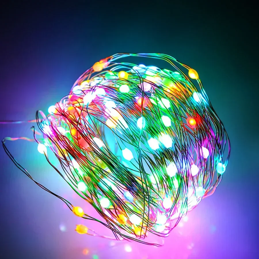 20M 200 LED App Control Christmas Tree String Light Smart App Fairy Light Outdoor Twinkle Wedding Garland Light