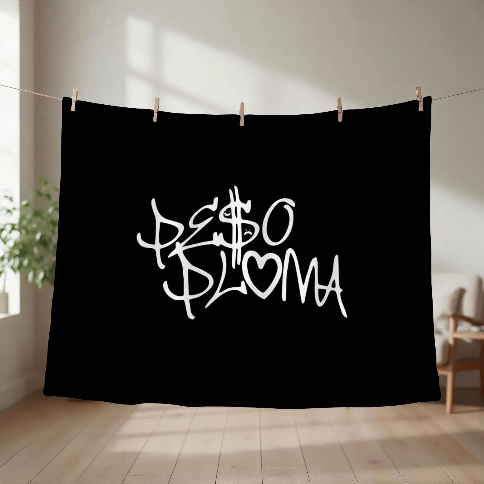 Peso Pluma Throw Blanket couch cozy soft plush fuzzy picnic outdoor blanket
