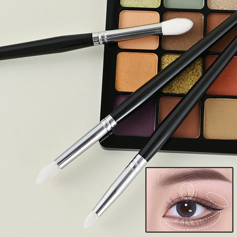 1 Stuks Geitenhaar Tapered Crease Blending Brush Detail Oogschaduw Make Up Cosmetische Tool Maquiagem Smudge Eye Make-Up Kwasten