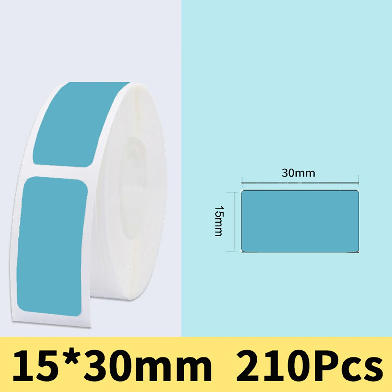 Retangular Blank Labels Paper, Label Paper, Printer Sticker, D11, D110, D110, 5x30mm, 0,59 "x 1,18"