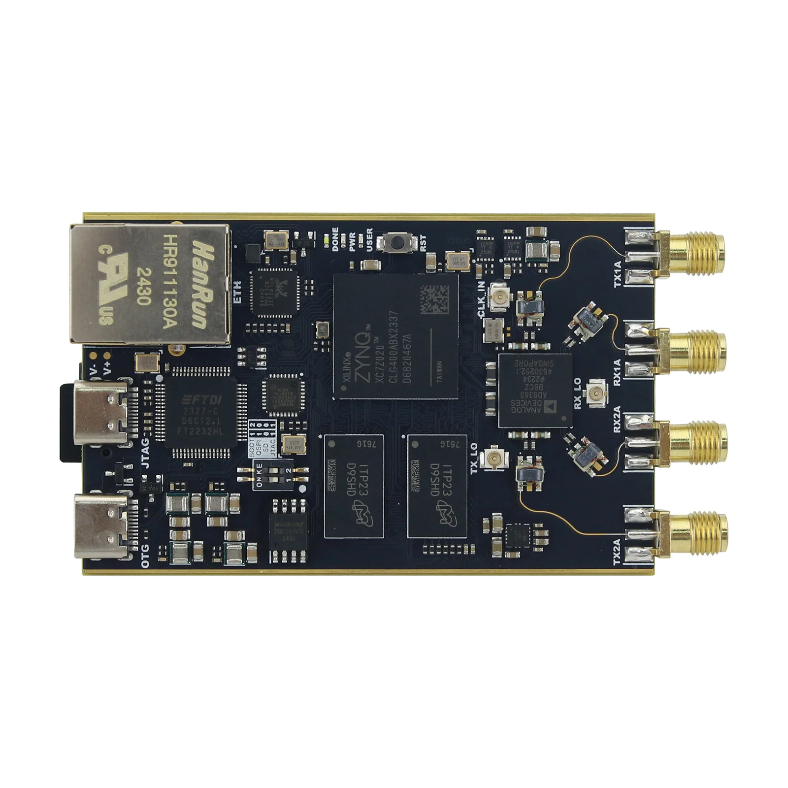 HamGeek 70MHz-6GHz Zynq7020+AD9363 SDR Placa de desarrollo de radio definida por software para Plutón SDR MATLAB