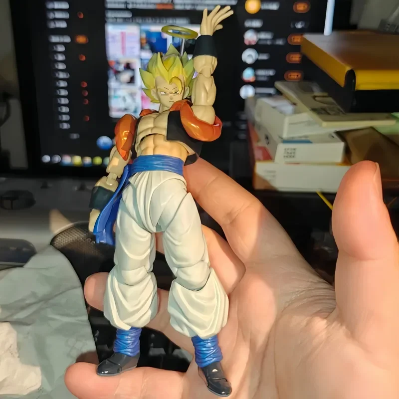Bandai Nycc Exclusive Dragon Ball S.H.Figuarts Gogeta Super Saiyan Yellow Hair Anime Action Figure Collectible Toy In Stock